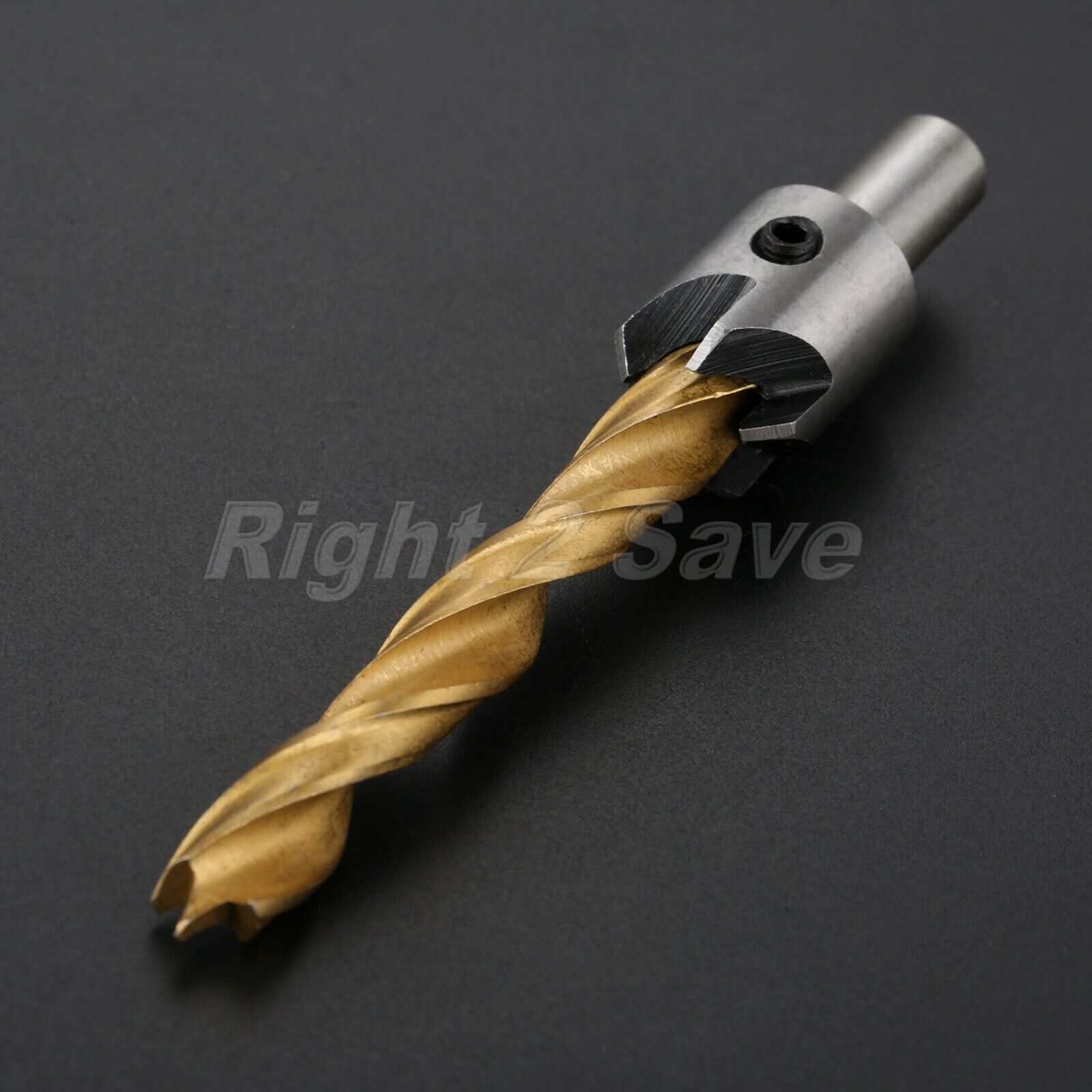 7Pcs HSS 5 Flutes Countersink Drill Bits Set Chamfer Hex Shank Woodworking Tool
