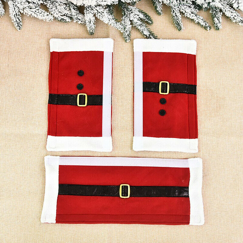 3pcs/set Christmas Refrigerator Door Handle Gloves Household Decorative O.l8