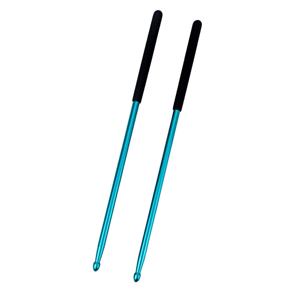Pack of 2 5A Drum Set Mallets Rods Drumstic Great Balance 405mm Blue