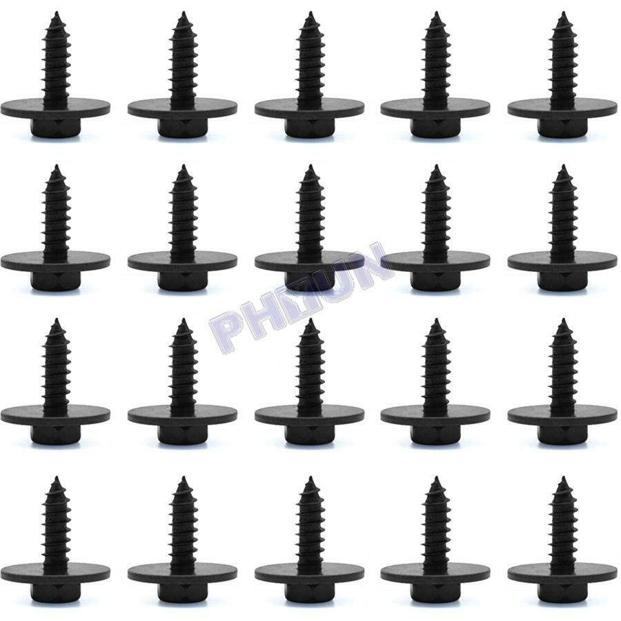 50Pcs Metal Car SUV Screws Retainer Clips 8mm Hex (5-21.5mm) Repair Accessories