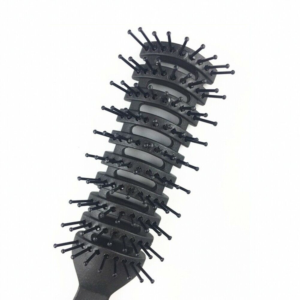 1Pcs Men Spare Ribs Comb Hair Brush Big Bend Comb Wet Plastic Styling Hair Combs