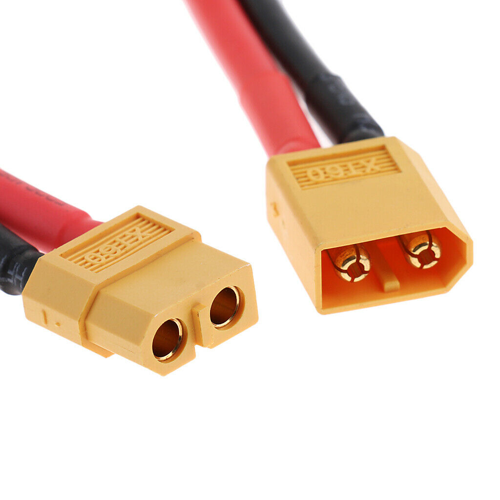 2 Pairs XT60 Plug Charger Line Cable Wire Harness for RC Models