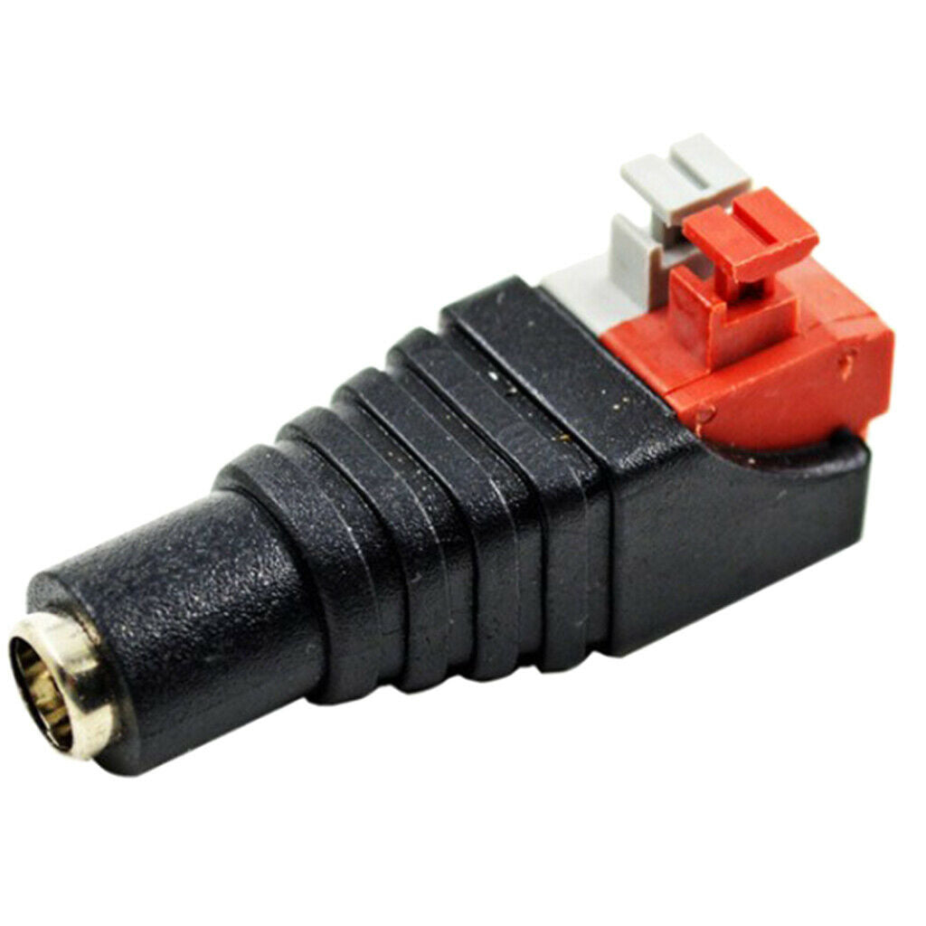 20PCS Red 12V Male Female DC Power Plug Adapter Connector for LED Strip Light