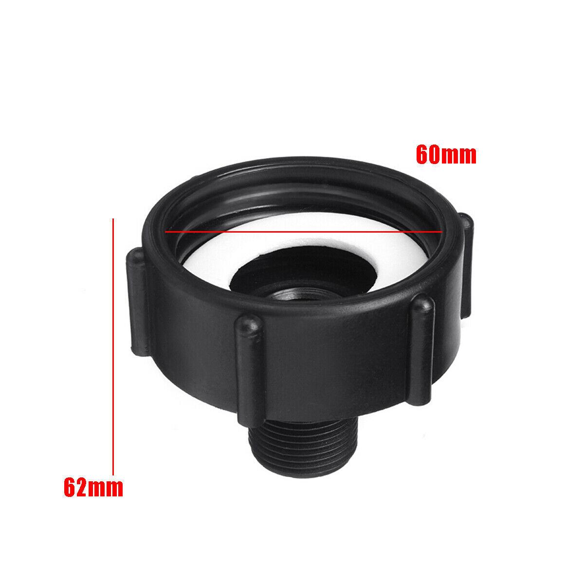 2 x 1000L IBC 2" (60mm) To 3/4" (20mm) Water Tank Garden Hose Adapter  Î¶