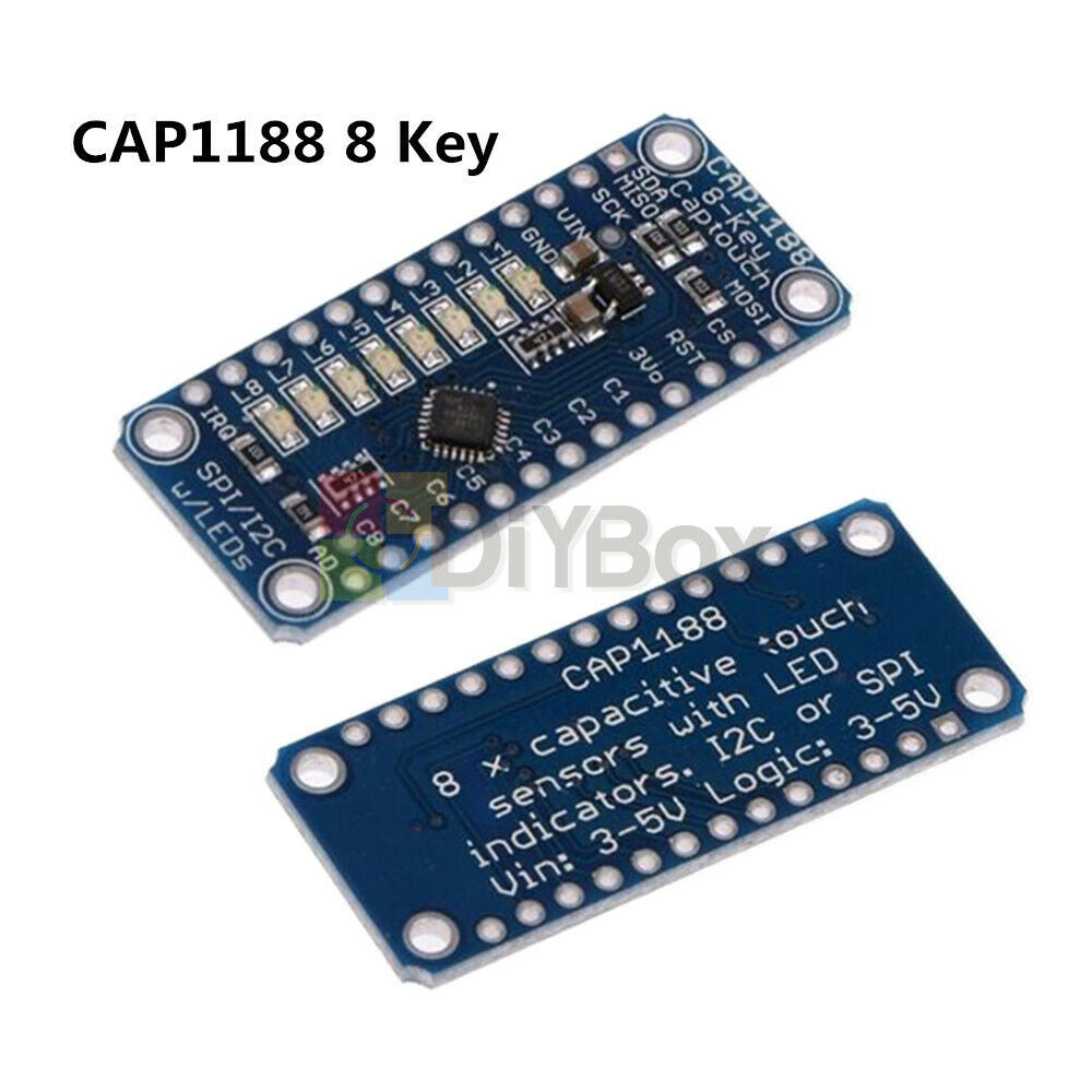 Magic SPI I2C 8 Key Touch Sensor Breakout Module Captouch CAP1188 For Arduino