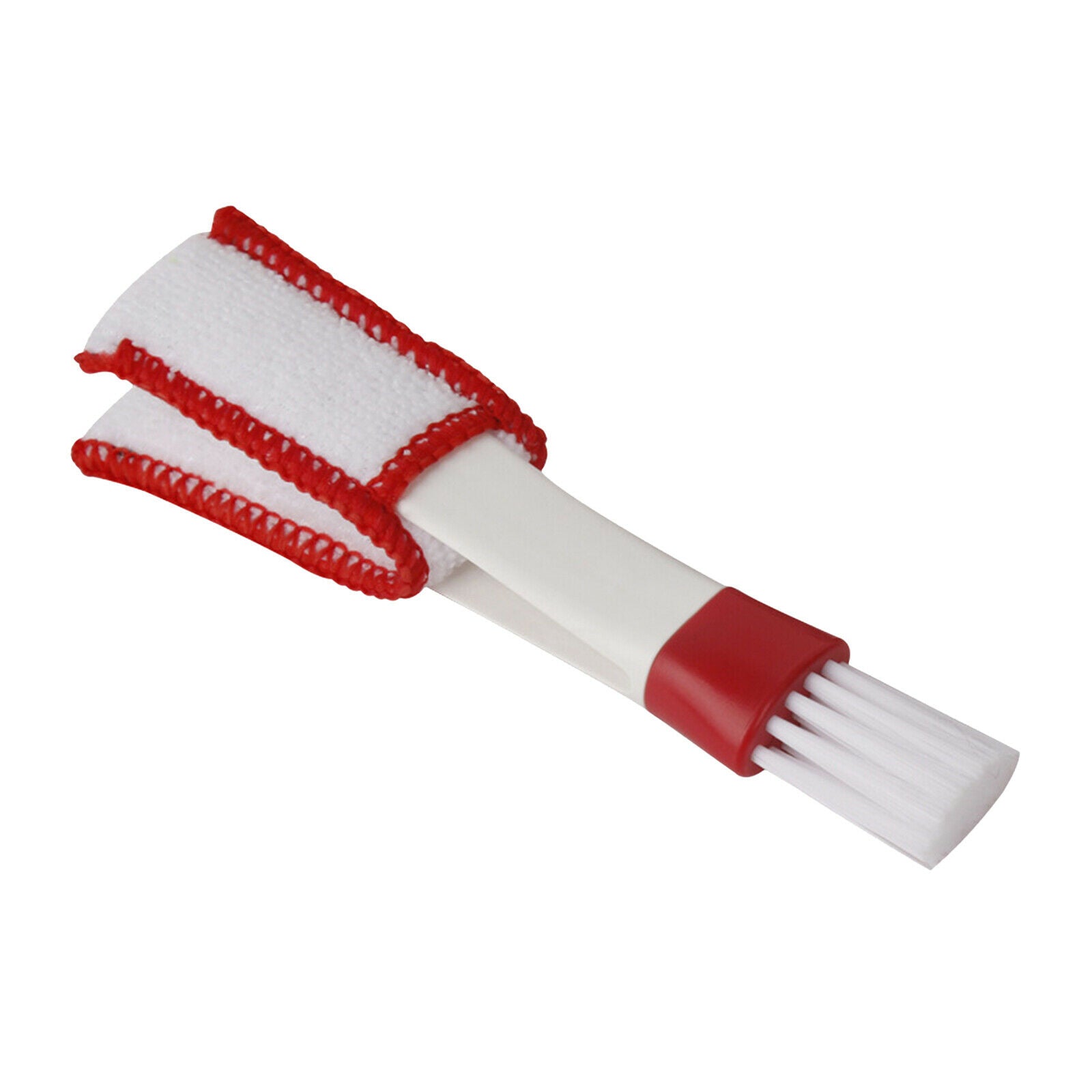 Cleaning Brush Car Air Conditioner Vent Blinds Dust Cleaner Red White