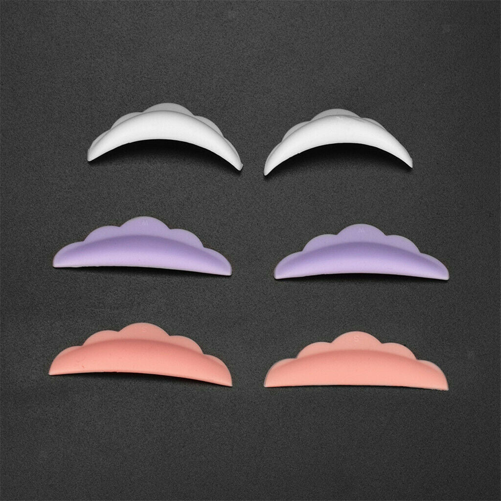 12Pcs Soft Reusable Eyelash Perm Pads Separator Patch Shield Protector