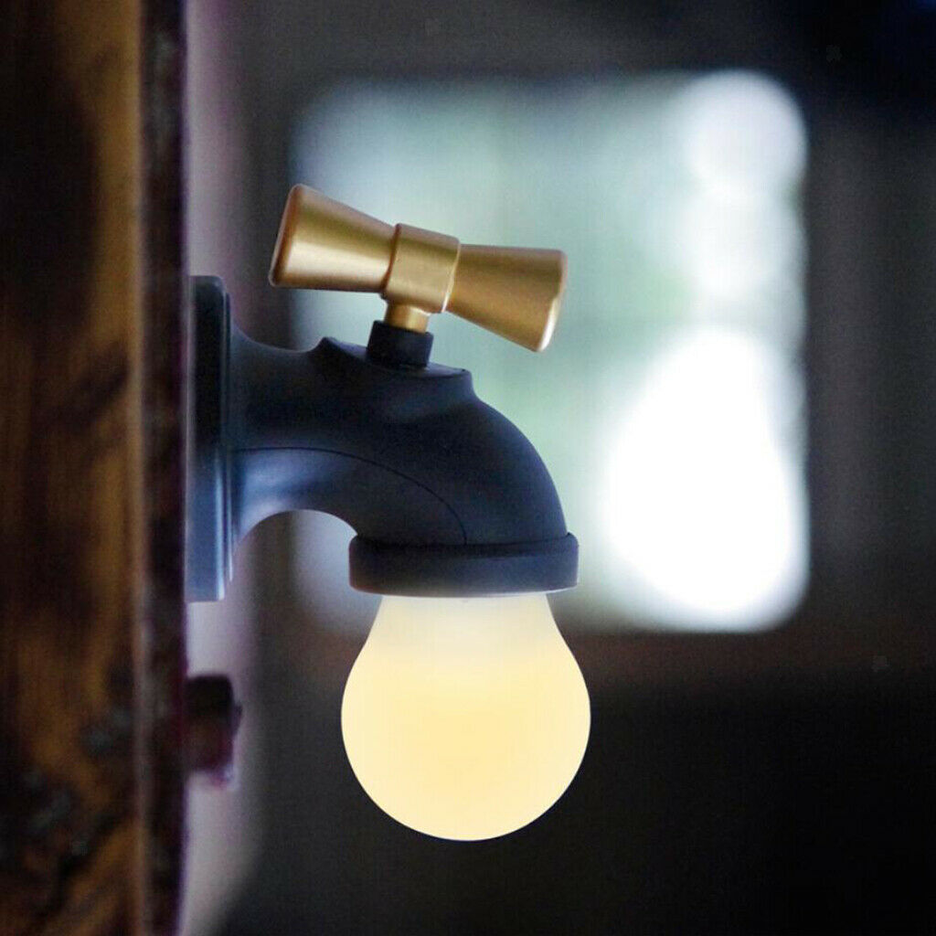 Faucet Shape Voice Control Night Light USB Powered Kids Room Decoration