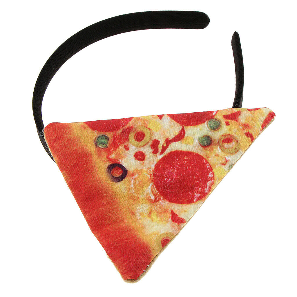 Novelty Festive Pizza Headband Women Girls Fancy Dress Party Hairband Gift
