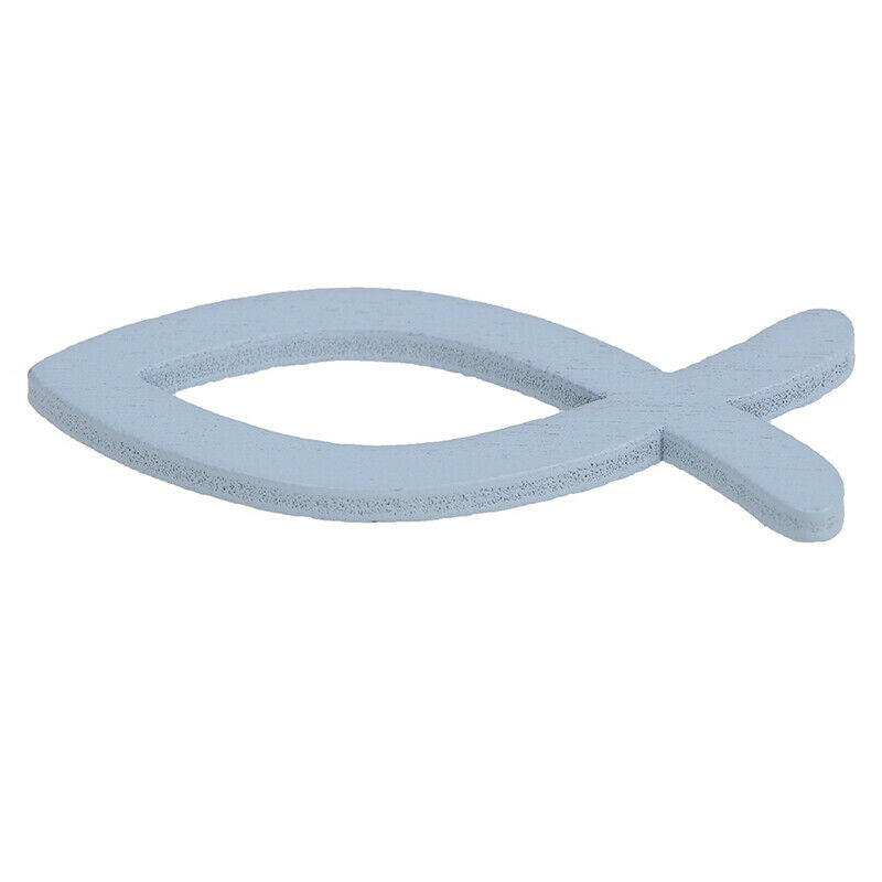 36Pcs/Bag Creative Wood Fish Shape Crafts DIY Crafts Decorated Home Decor.l8