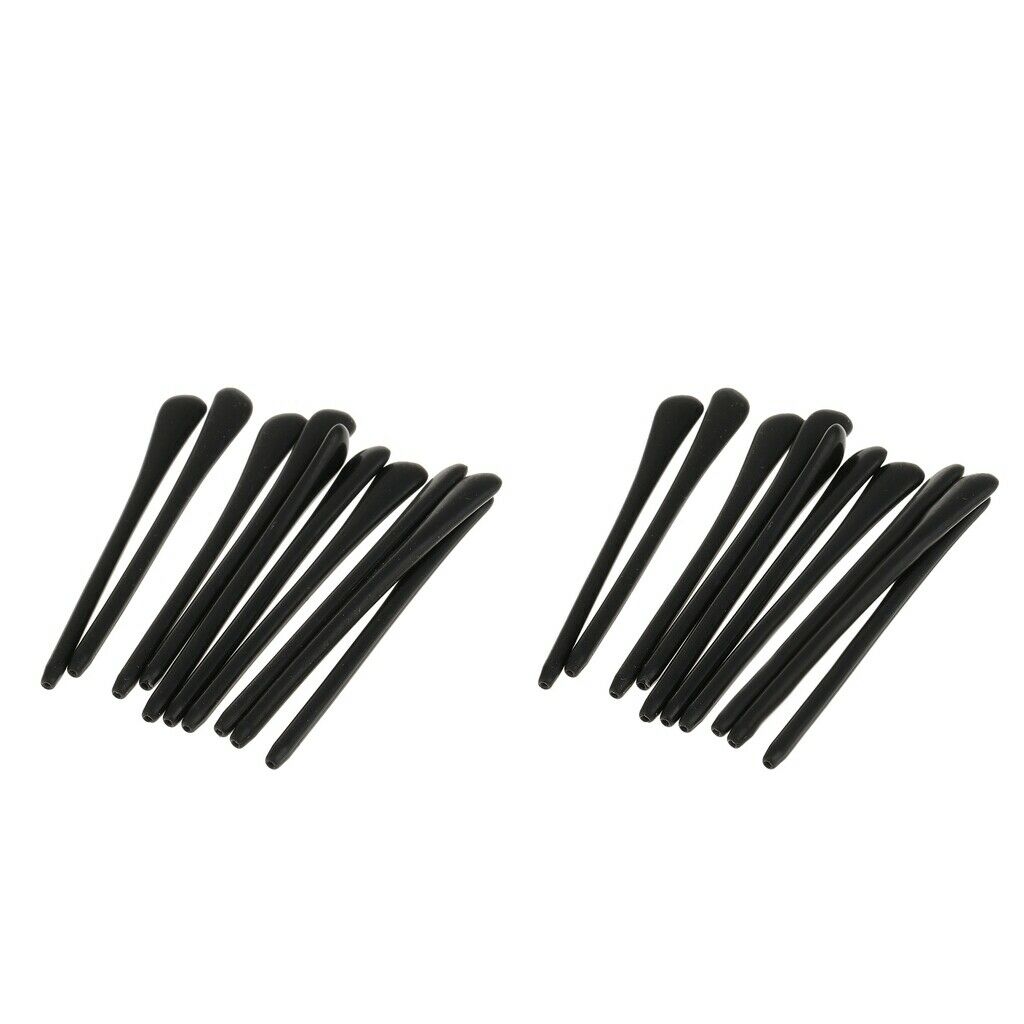 20x Silicone Eyeglasses Eyewear Frame Temple End Tips Ear Sock Tubes Black