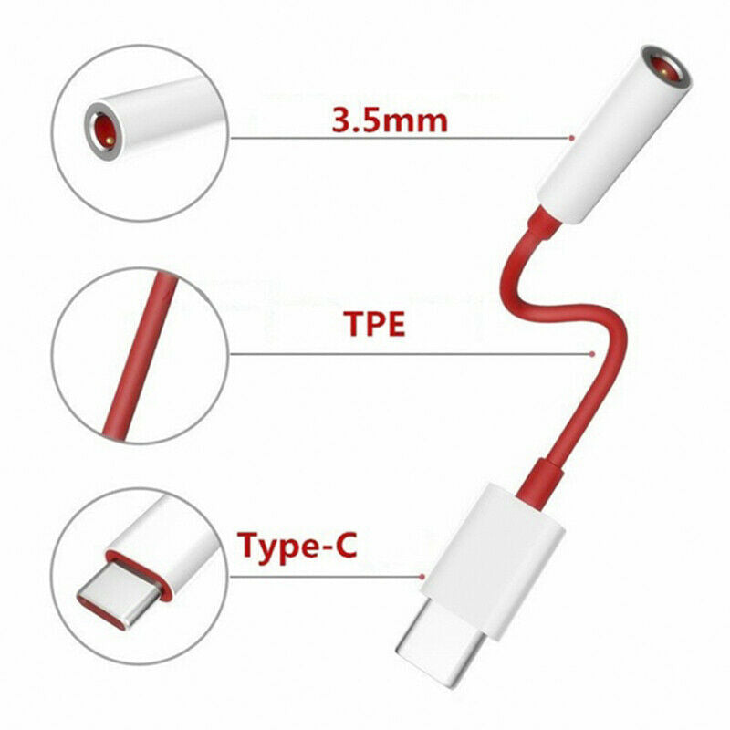 For Oneplus 6T 7Pro Usb Type C To 3.5mm Earphone Jack Adapter Aux Audio F.l8