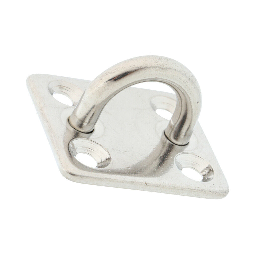 Stainless Steel Square Pad Eye Plate/Marine Hardware Staple Hook Loop 5mm Marine