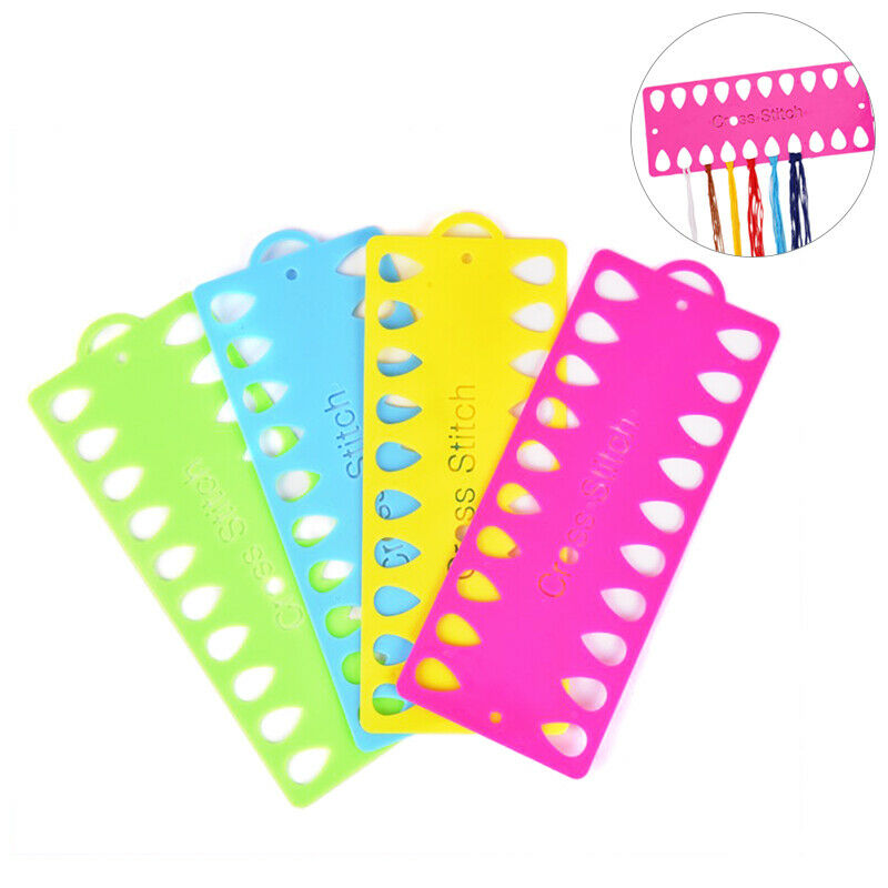 Durable Plastic Cross Stitch Row Line Board Embroidery Thread Yarn Organi.l8