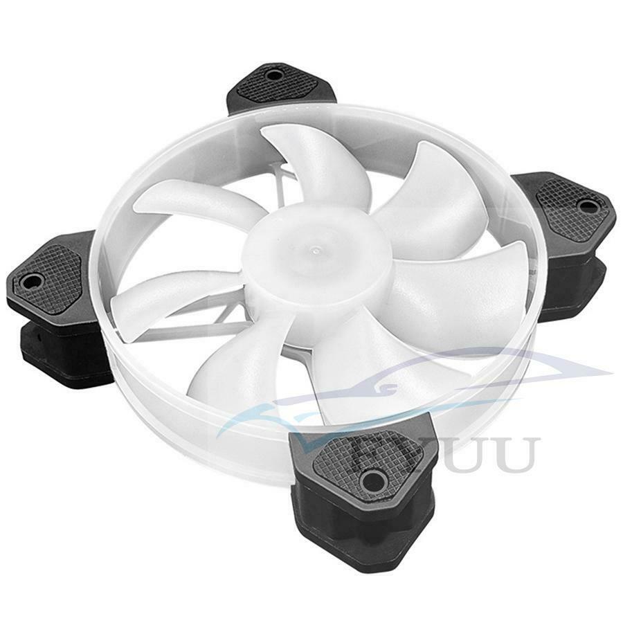 6x 120 mm Computer Case Fan RGB Fan Adjustable Colorful Lamp Light Adjust Cooler