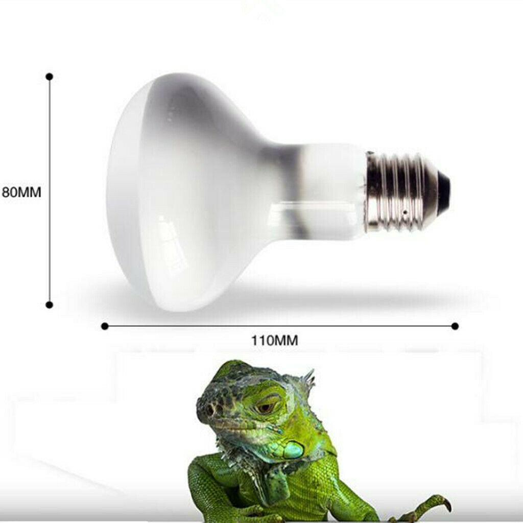 Reptile Daylight Basking Spot Lamp Heat Lighting Bulb Sun Light 60W