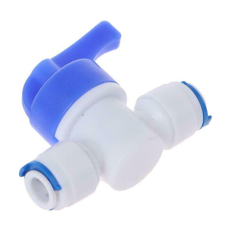 1/4'' Inline New Ball Valve Quick Connect Shut off For RO Water Reverse Osmosis
