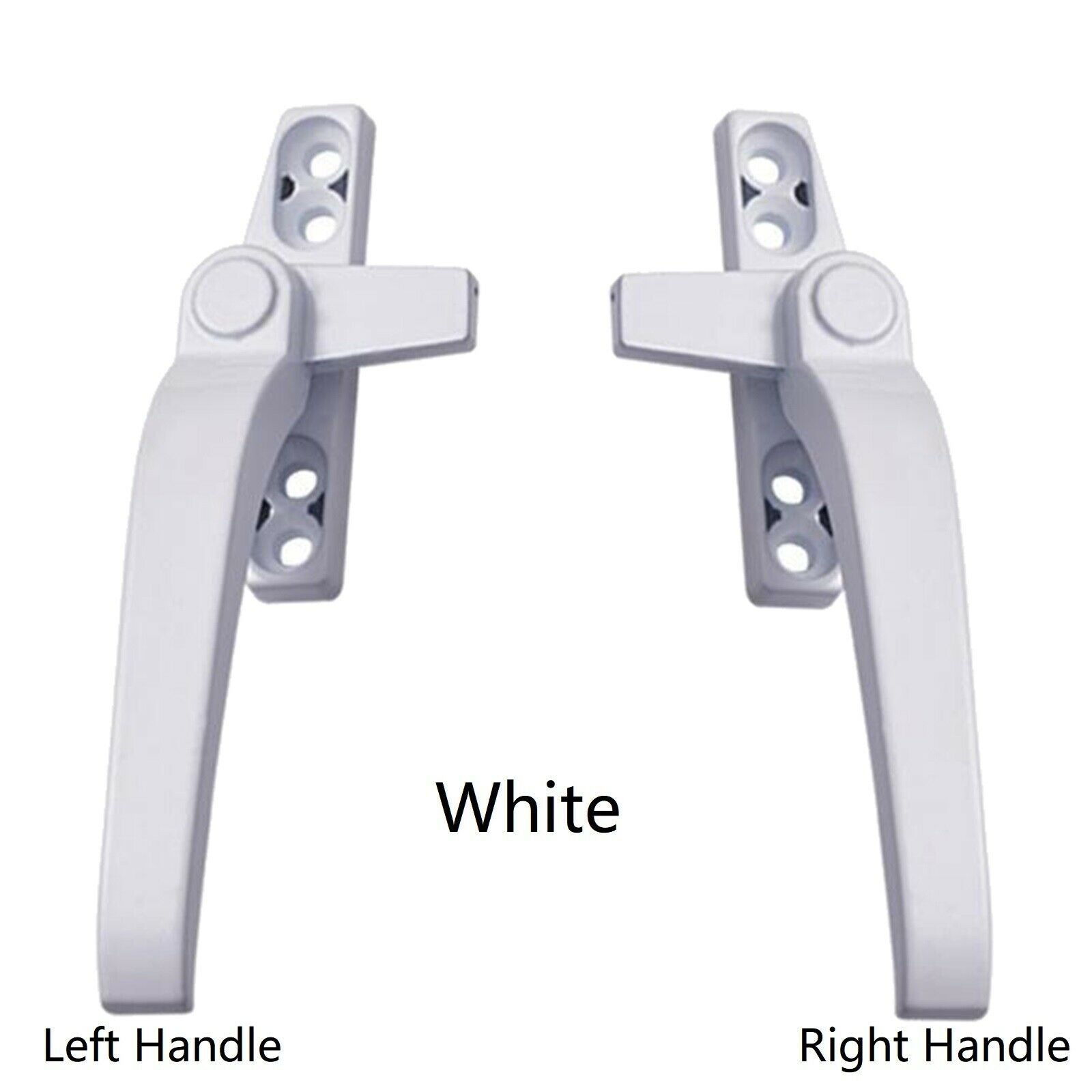 Window Handles Left/ Hand Zinc Alloy Window Hardware Door Handle White Left