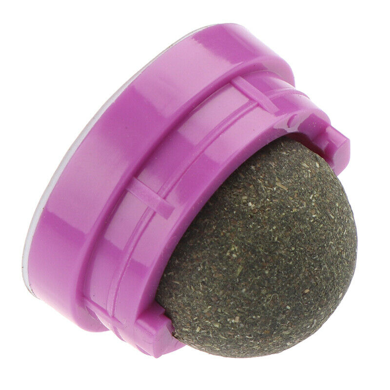 Catnip Ball Set Self-adhesive Rotated Catnip Silvervine Lick Ball For N J.l8