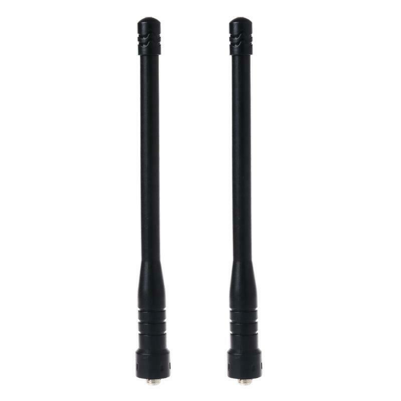2Pcs SMA-Female 430Mhz UHF Telescopic Gain Antenna for Baofeng UV-5R 888s 777s