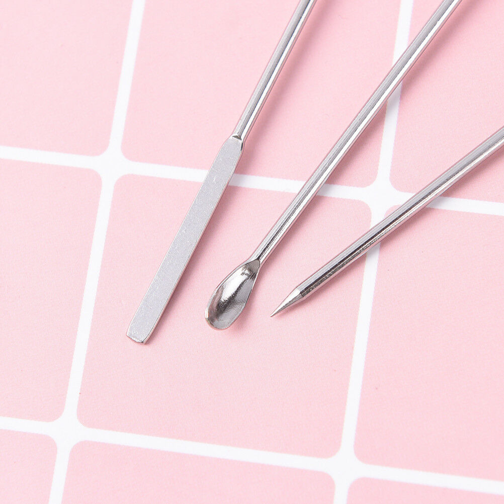 3pcs Nail Art Stirring Rod Tool Mixing UV Gel Nail Dotting Picker Nail Art  XC