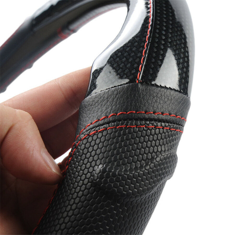 Car Steering Wheel Cover Soccer Pattern Splice Light Leather FOR Most CarStyling