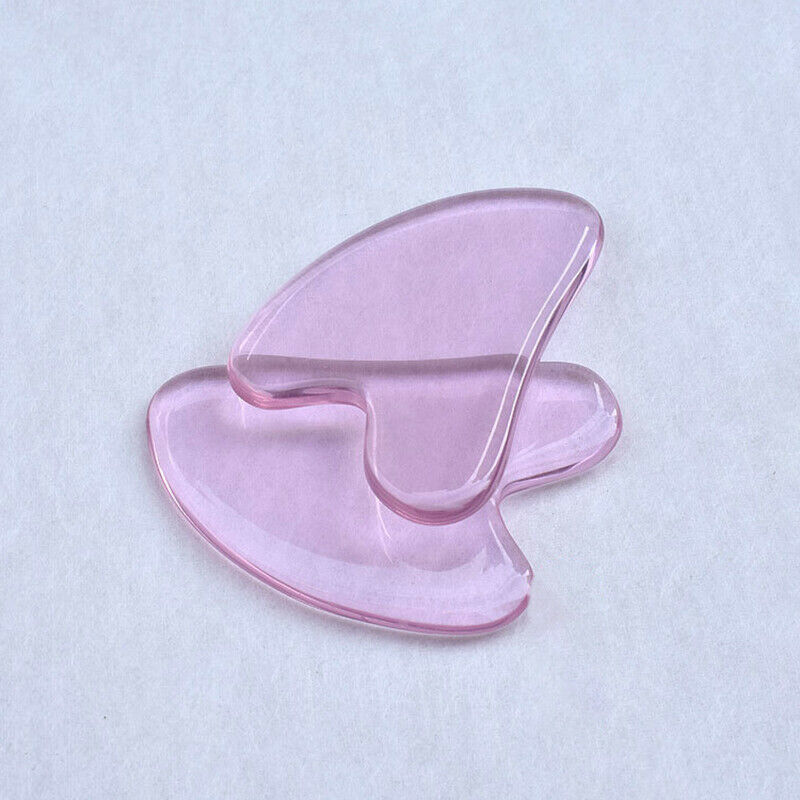 Natural Heart Jade Gua sha Stone Board Massage Plate Jade Face Scrapers T.l8