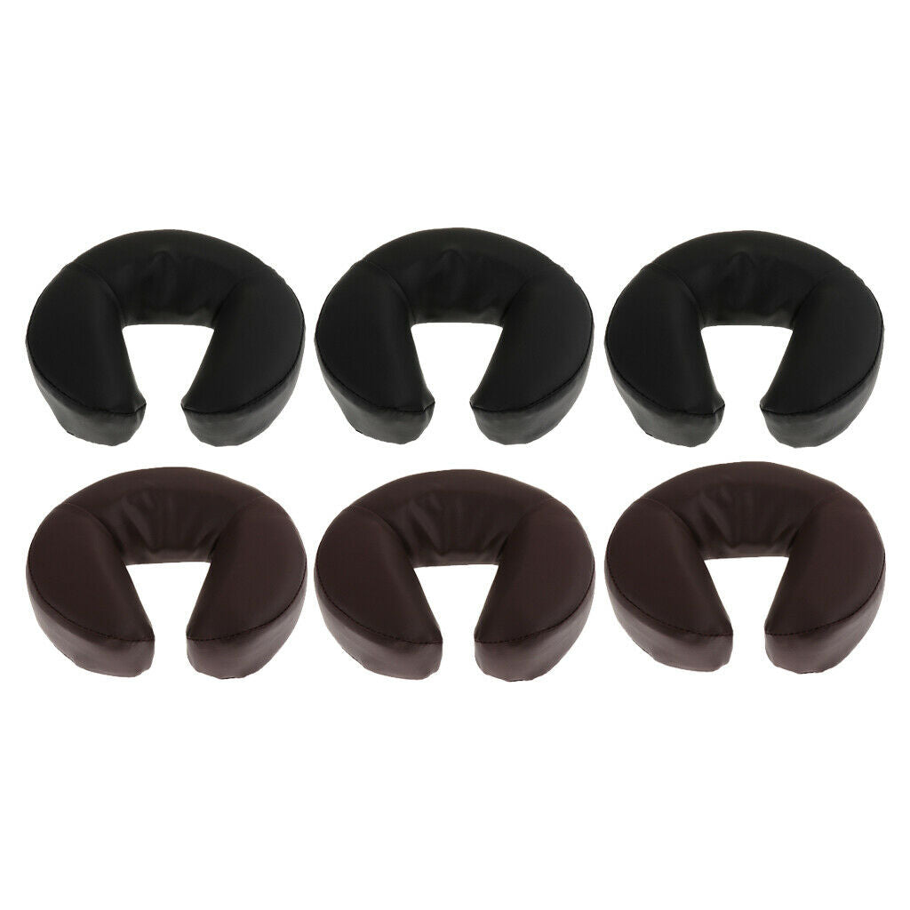 6 Pieces U Shaped Beauty Massage Acupuncture Pillow Face Down Cradle Cushion