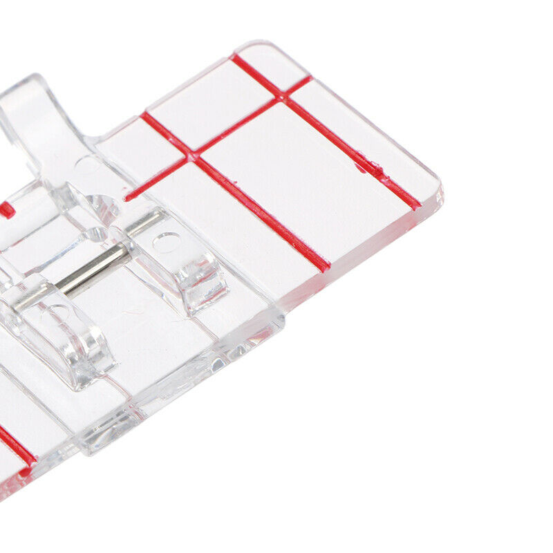 1Pcs Clear plastic Parallel Stitch Foot Presser Home Domestic Sewing Mach.l8