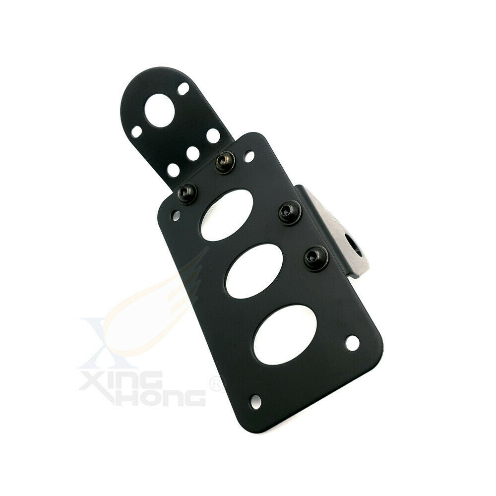 Motorcycle Black Metal License Plate Frame | Adds a Sporty & Stylish Finishing