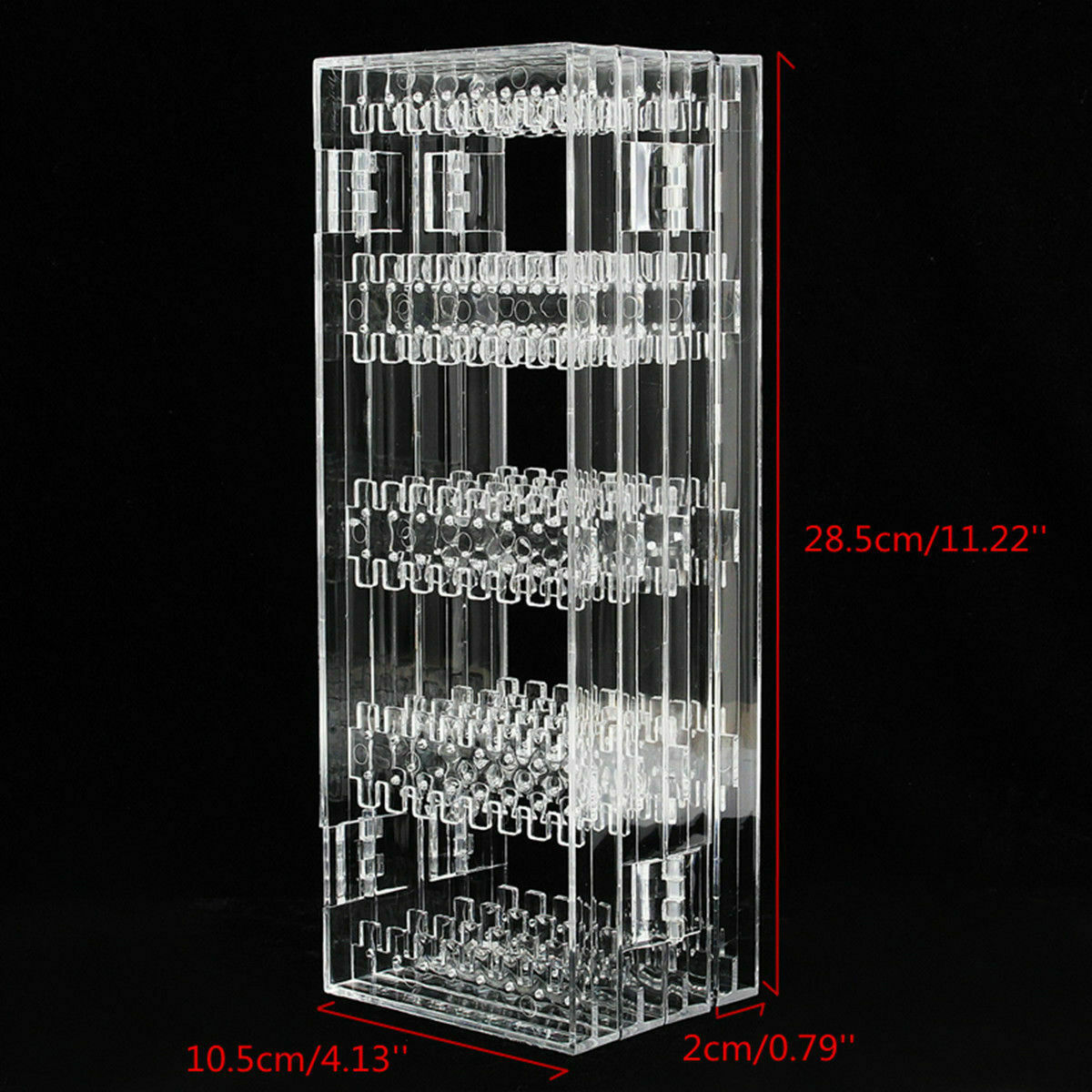 Earrings Ear Studs Necklace Jewelry Display Rack Stand Organizer Holder Box Case