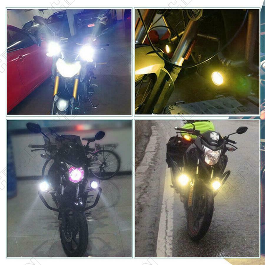 30W 2x Motorcycle Scooter LED Headlight Spot Fog Lights Driving Lamps Universal
