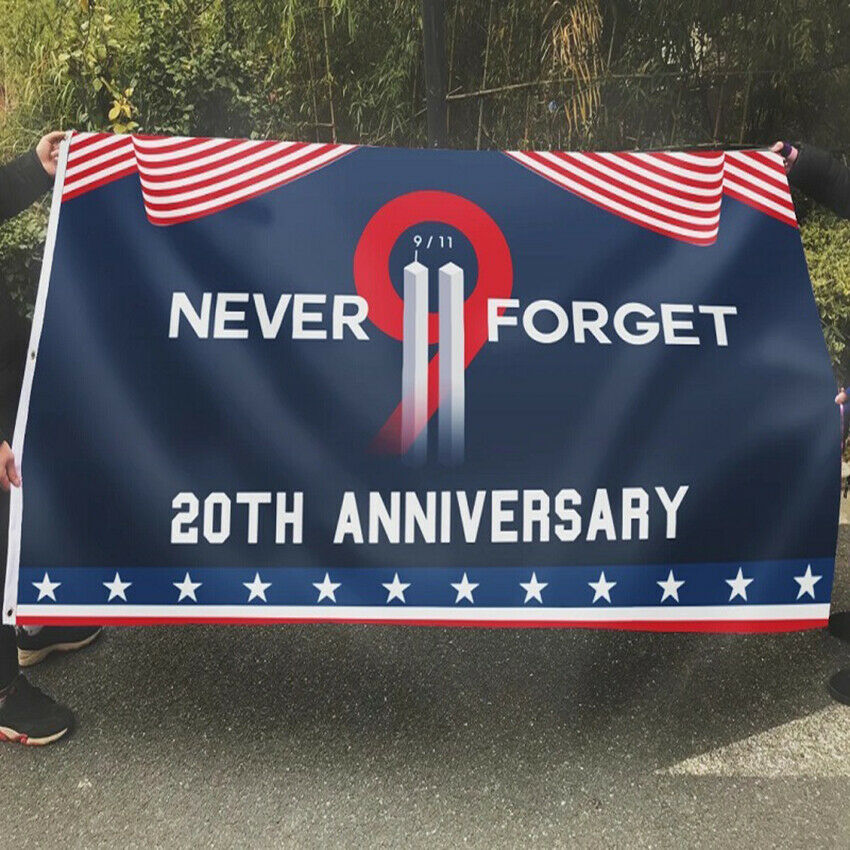 Remembering 911 20th Anniversary House Flag Garden Flag Memorial