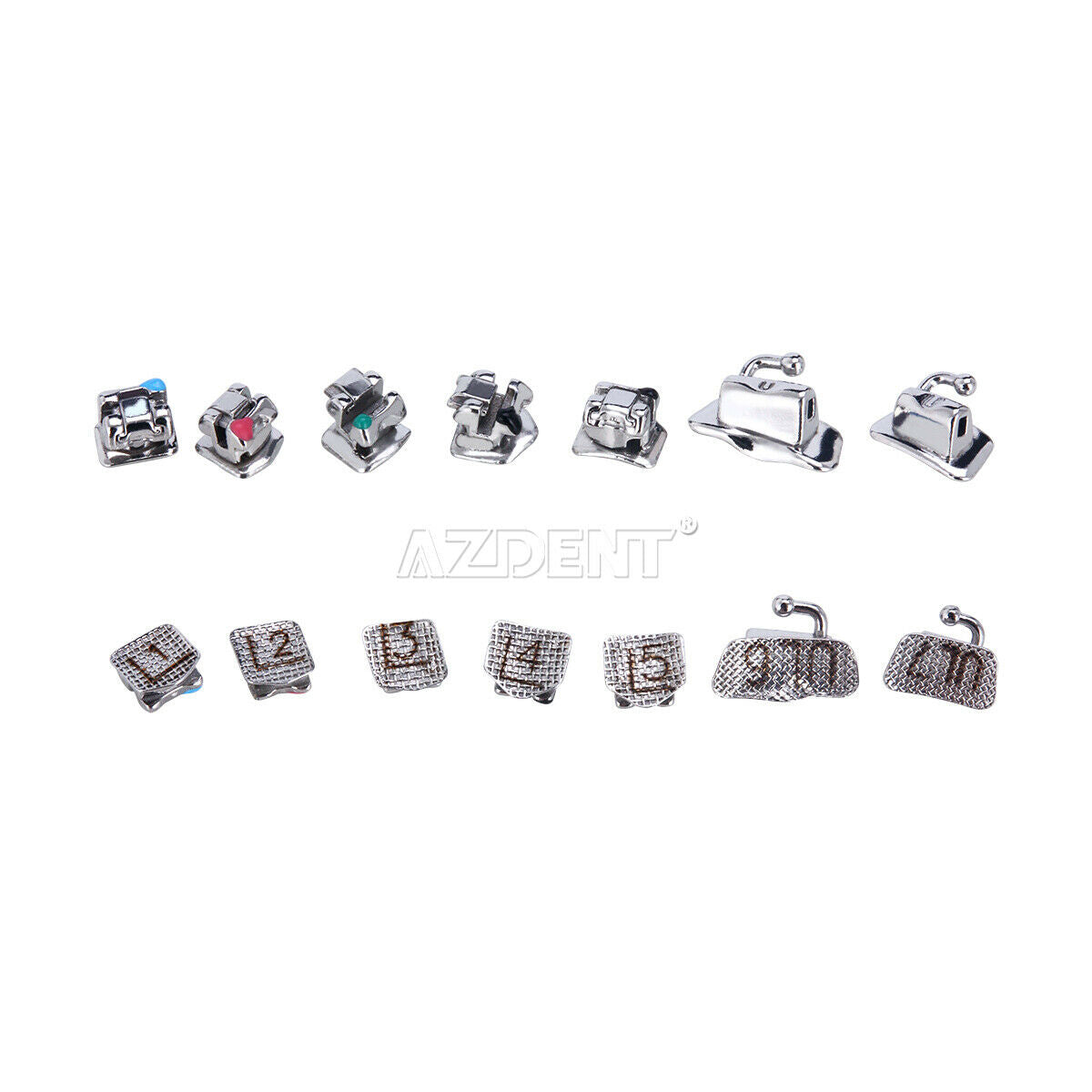 10 X Dental Ortho Ormco Self-Ligating Brackets MBT 0.022 w/Buccal Tube Damon Q