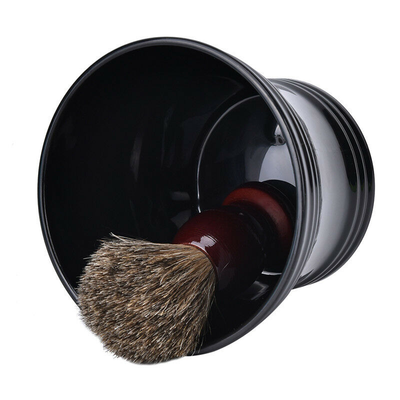 Man's Shaving Bowl With Handle Soap Bowl Cup Shave Brush Plastic Cleaning Cup XC