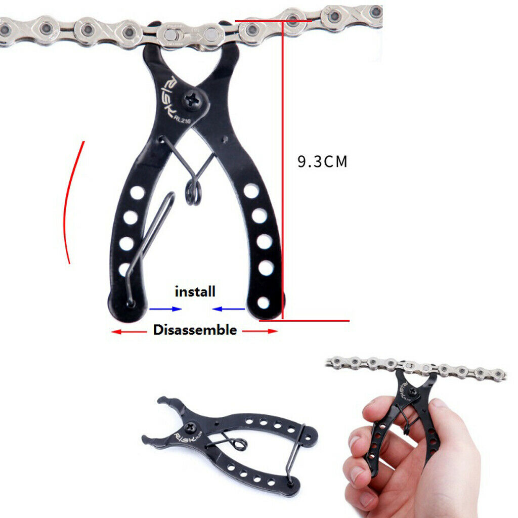 Portable Bike Chain Pliers Master Missing Link Opener Closer Clamp Hook