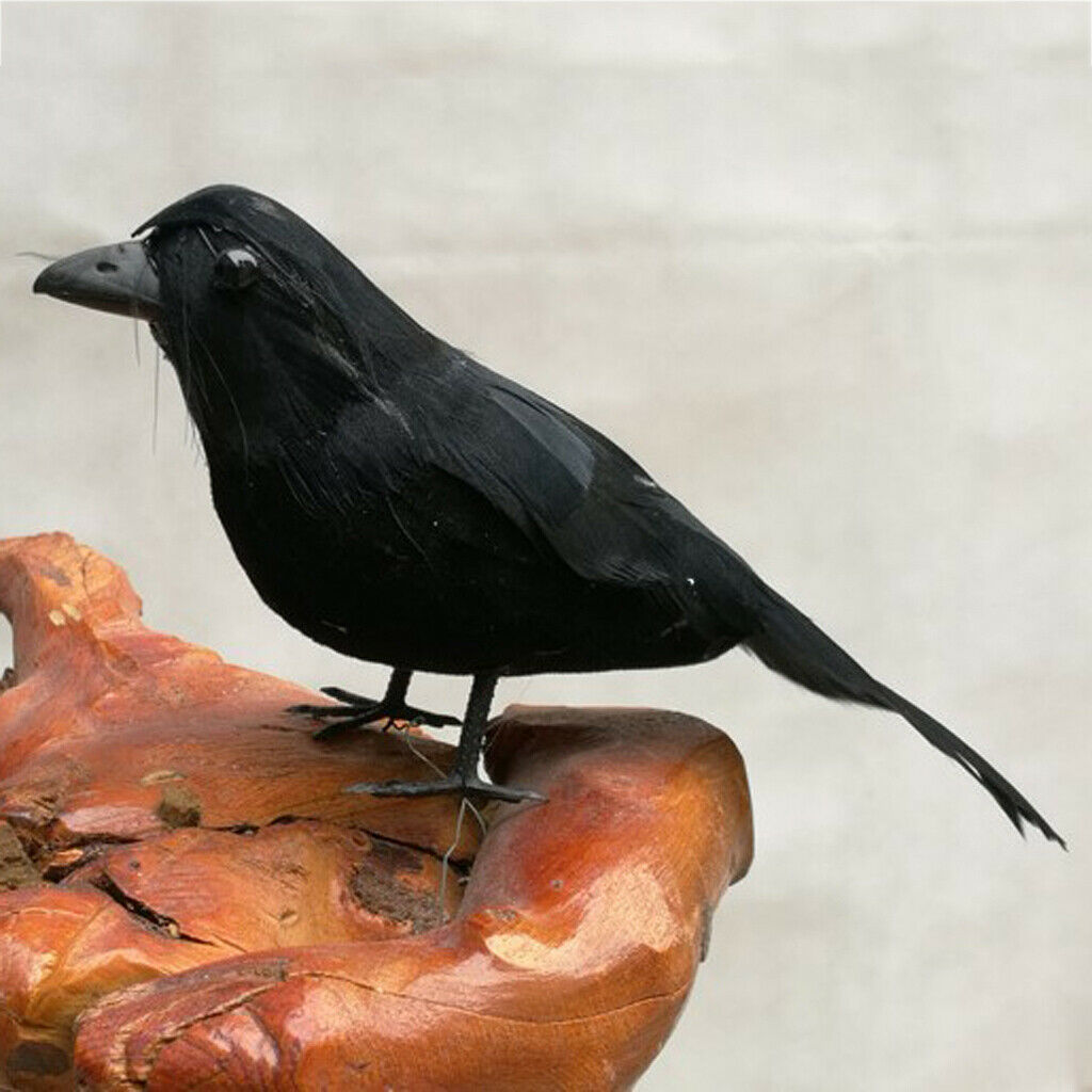 Set 2 Artificial Realistic Woodland Birds for Garden Weding Home Decoration