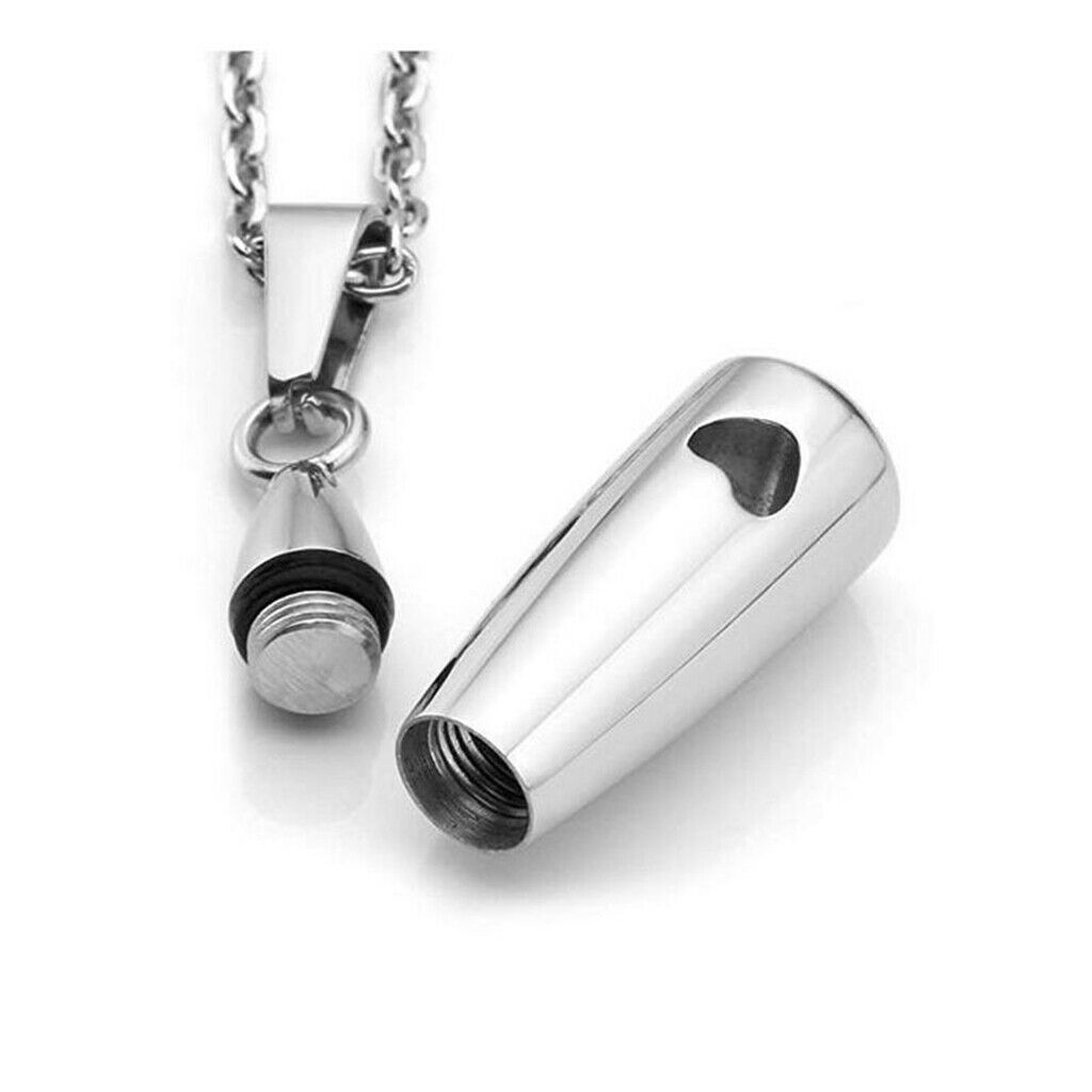 Ashes Pendant Stainless Steel Cremation Jewelry for Ashes Keepsake Women