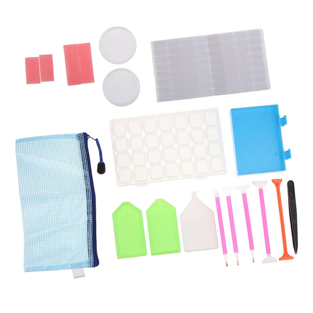 29 Pcs 5D DIY Diamond Painting Tools Kit Set Cross Stitch Accessories Including