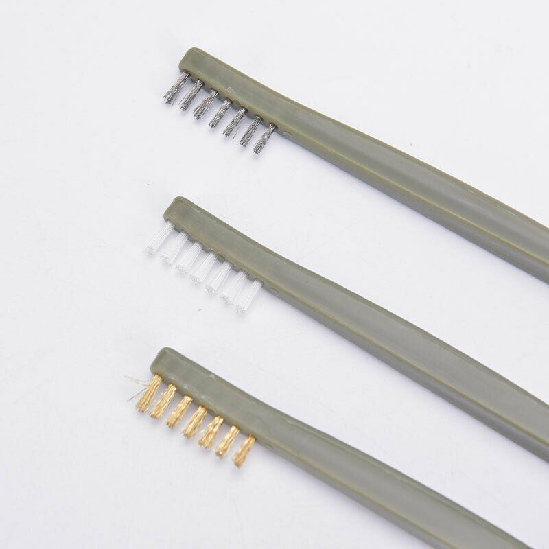 Steel Mini Double-end Wire Polishing Brush Metal Cleaning Rust Brush Gas Stove