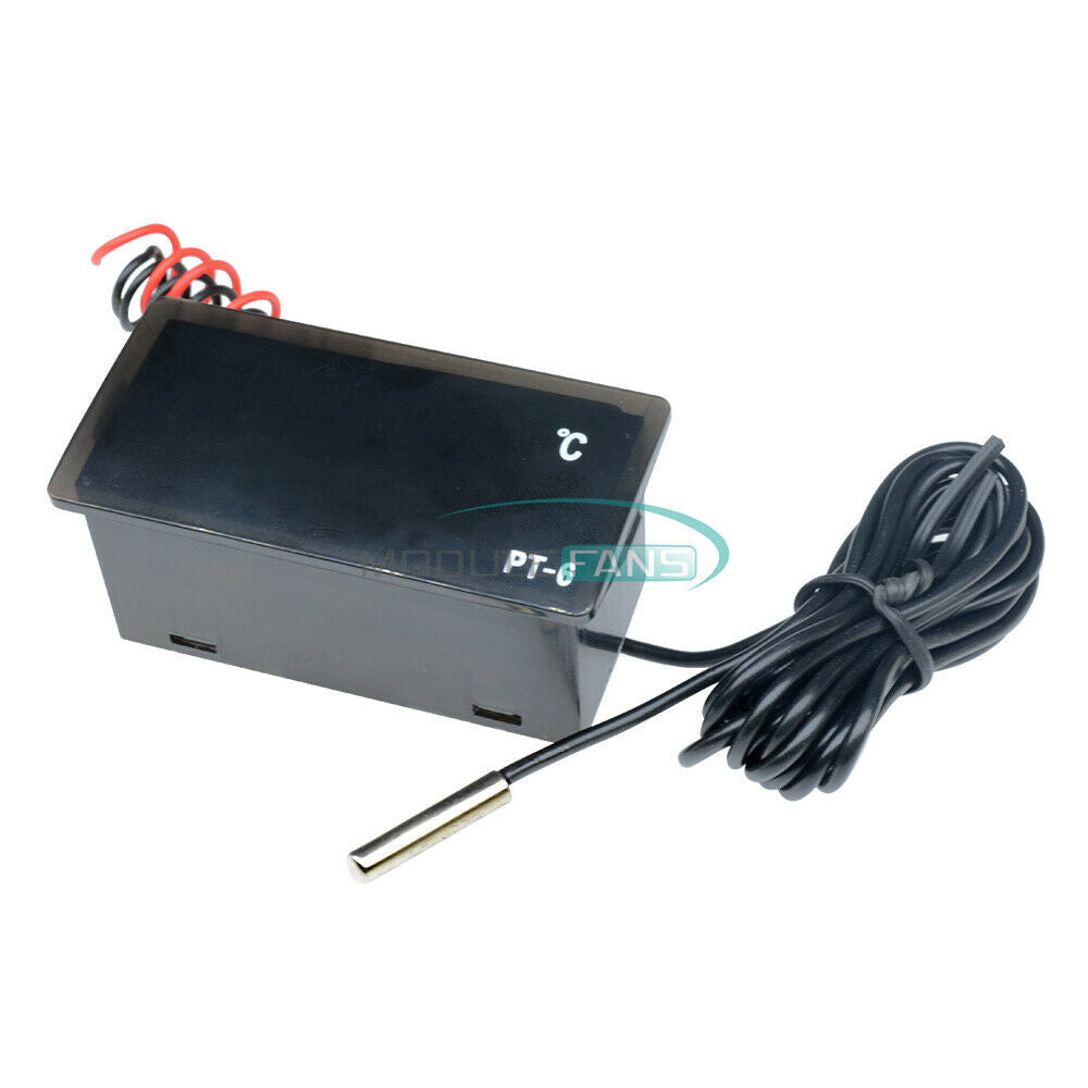 PT-6 220V -50 ℃~ + 110 ℃ Digital Thermometer Temperature Meter Aquarium +Sensor