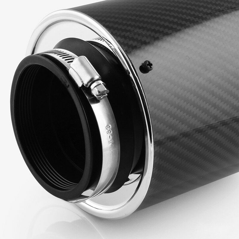3" Inlet/5" Carbon Fiber Look Chamber Air Filter For Cold Air/Short Ram Intake
