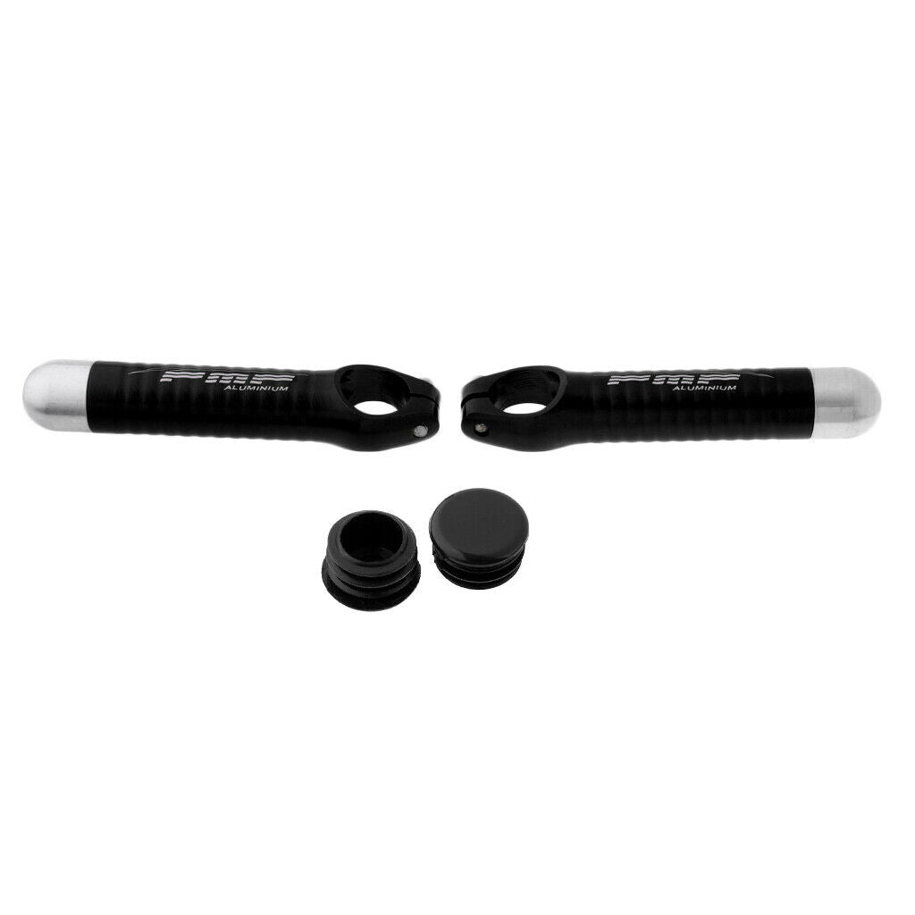 1 Pair Bicycle Handlebar Bar End Grips for MTB Mountain Bike Cycling Black