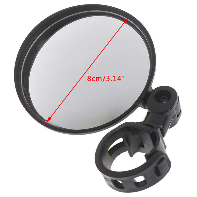 Bicycle Adjustable Rearview Mirrors Wide-angle Convex Mirror  Silicone Han.l8