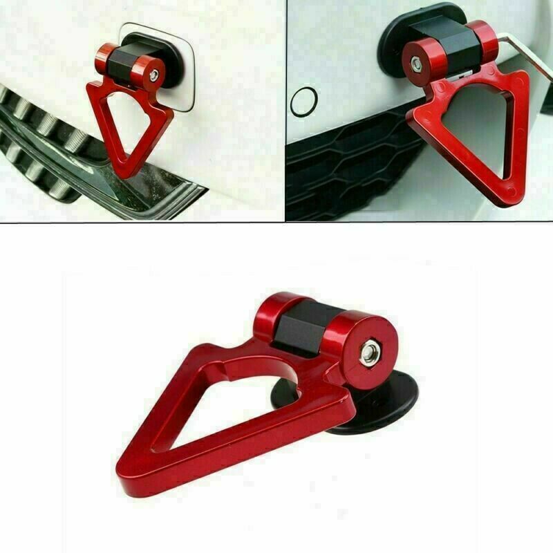 Car Ring Track Racing Style Tow Hook Look Decoration Auto Universal Accessories