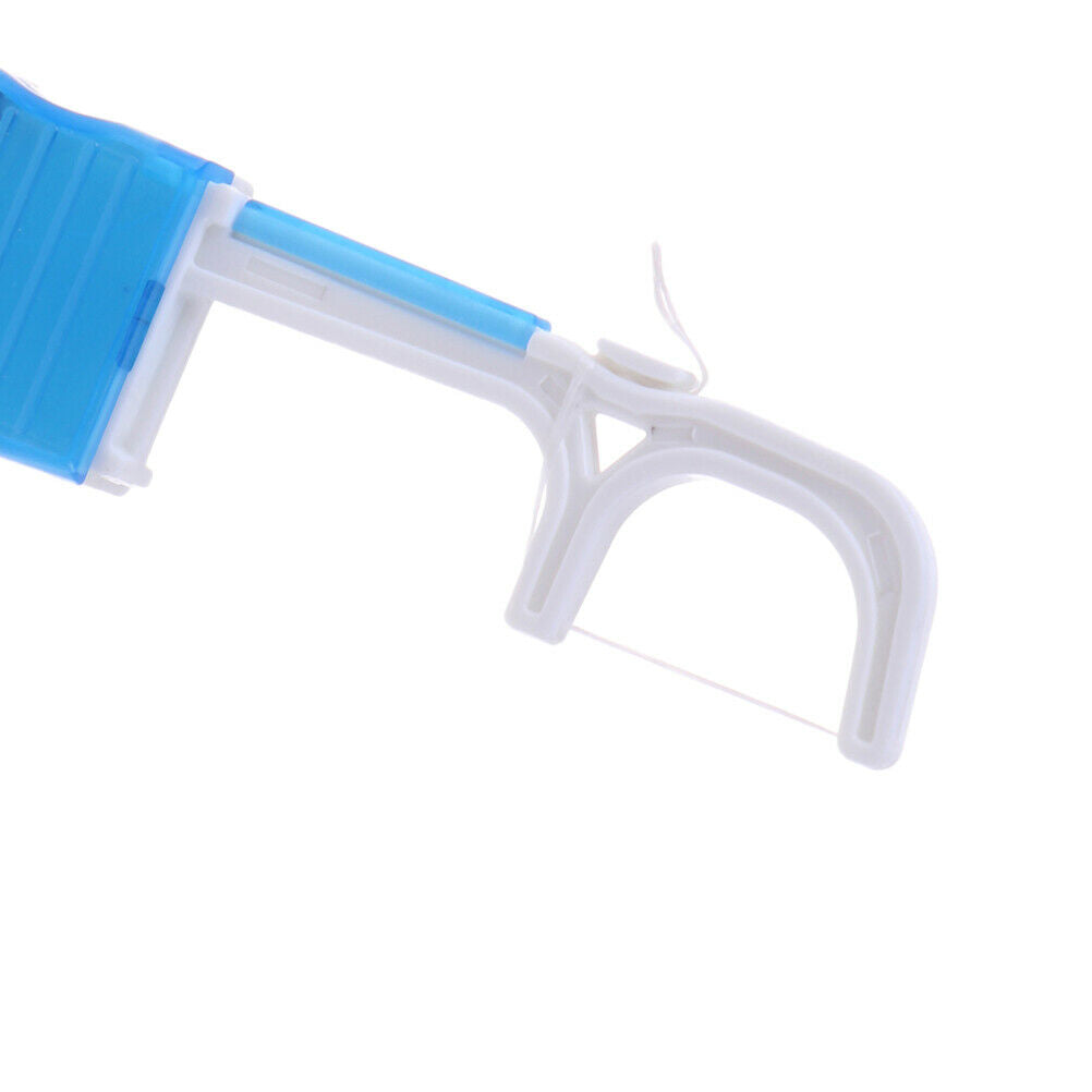 Blue portable clean high dental floss holder oral care tooth cleaner flos.l8