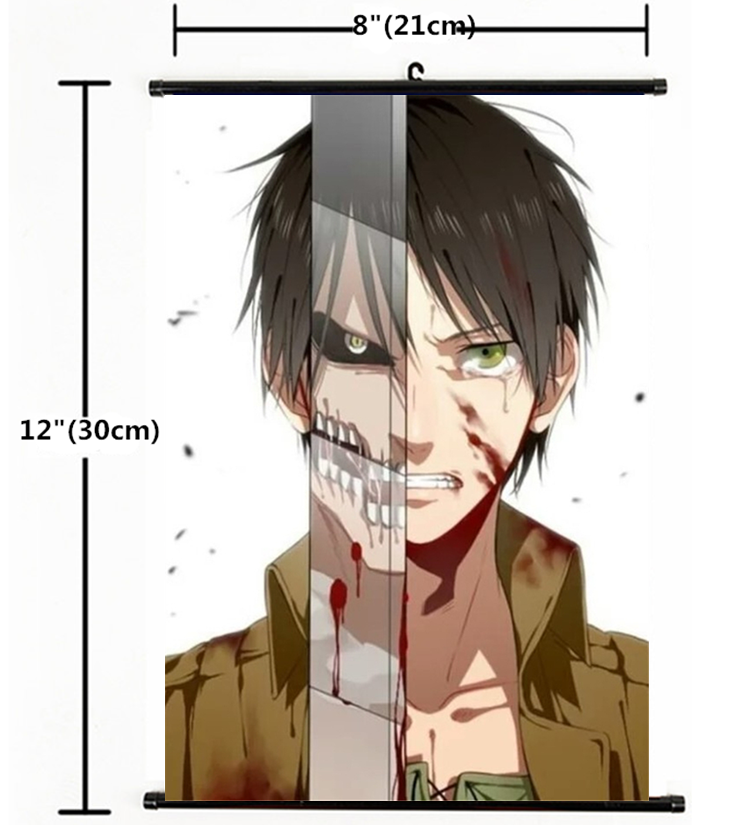 Japan Anime Attack On Titan Wall Scroll Poster 1571