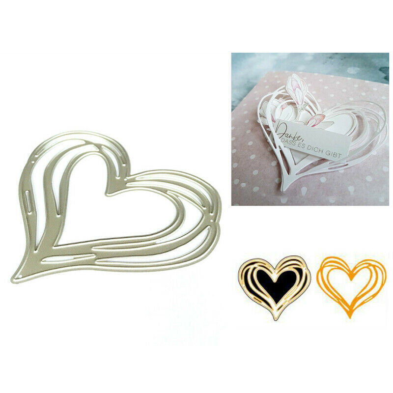 Love Heart Metal Cutting Dies Stencil for DIY Scrapbooking Paper Card Dec.l8