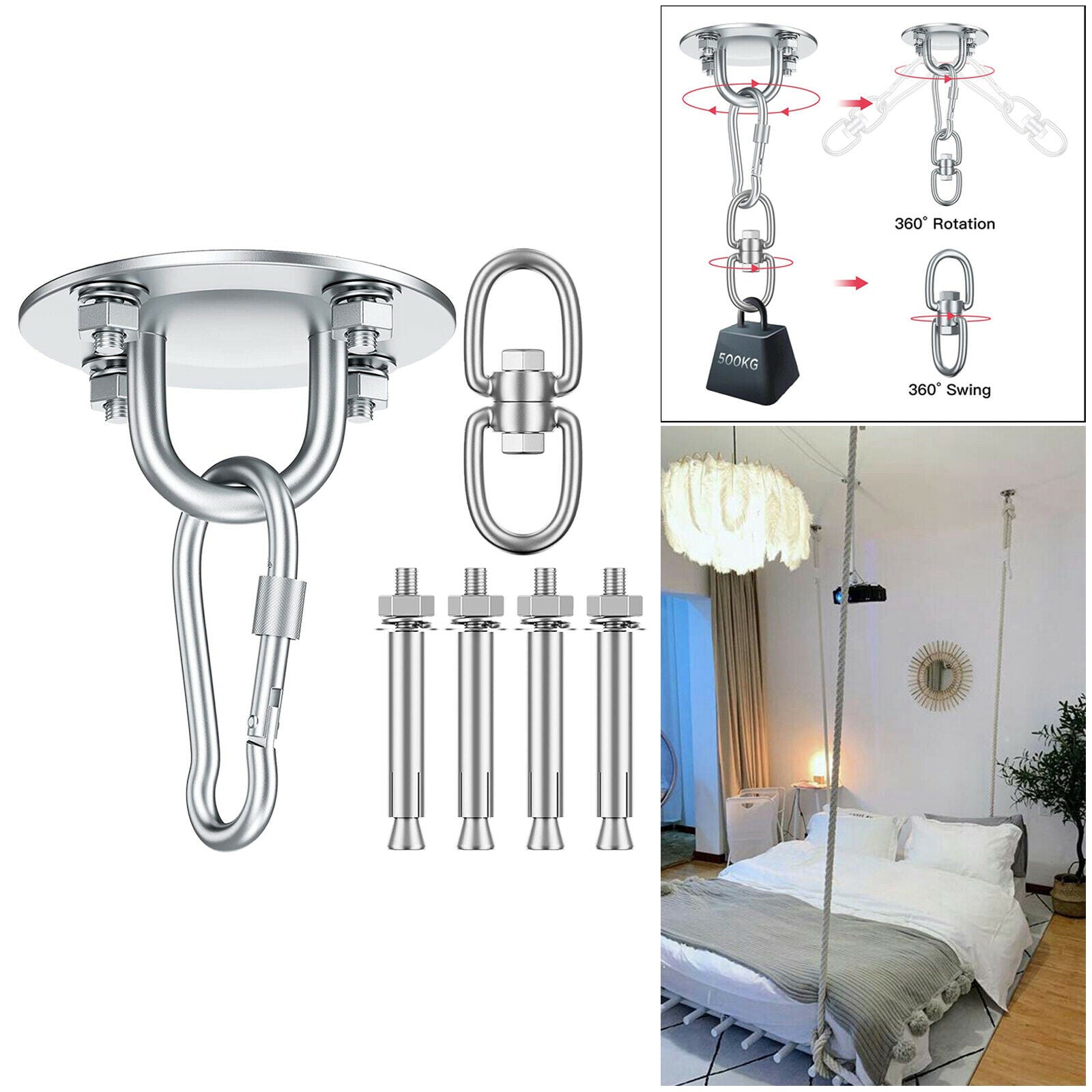 Ceiling Hook Hanging Chair for Ceiling Mounting Hanging Chair Hammock Sling