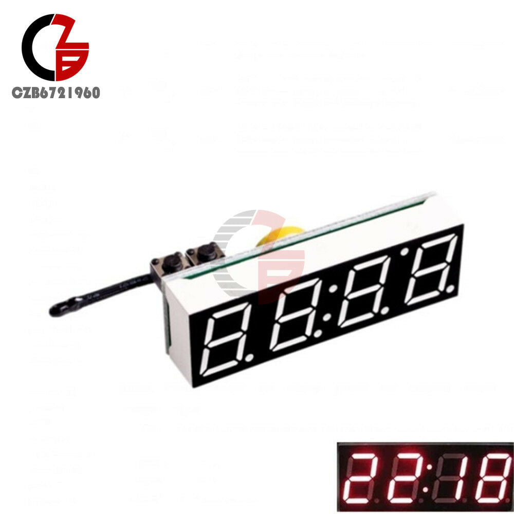 3 in 1 LED DS3231SN Digital Clock Temperature Voltage Module DIY Electronic Red